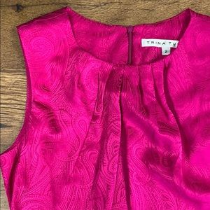 Trina Turk 100% Silk Peplum Paisley Blouse